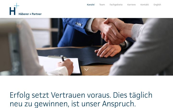 Screenshot of haeberer-partner.de
