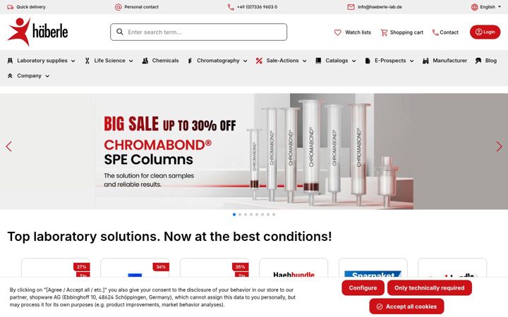 Screenshot of haeberle-lab.com