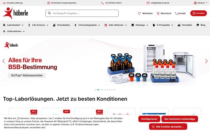 Screenshot of haeberle-lab.de