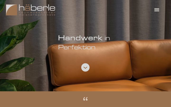 Screenshot of haeberle-raumideen.de