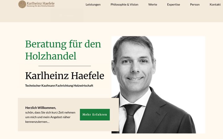 Screenshot of haefele-beratung.de