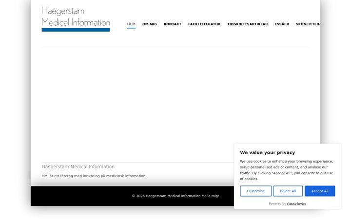 Screenshot of haegerstam.se