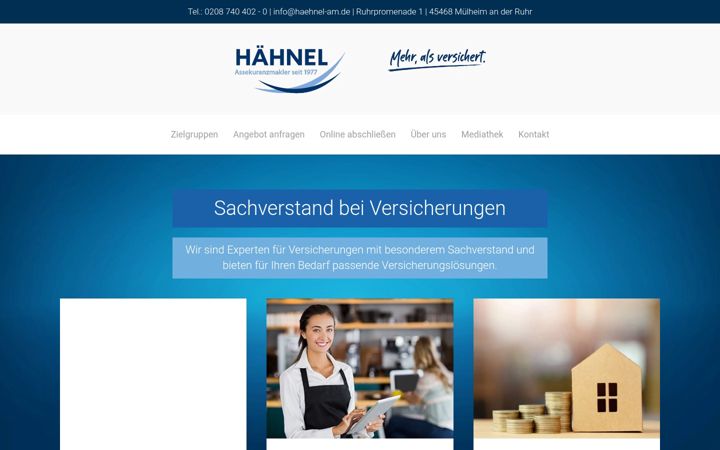 Screenshot of haehnel-am.de