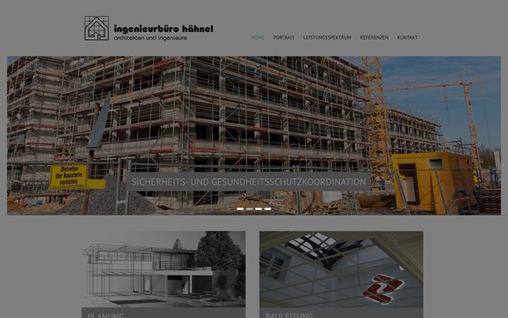 Screenshot of haehnel-architekten.de