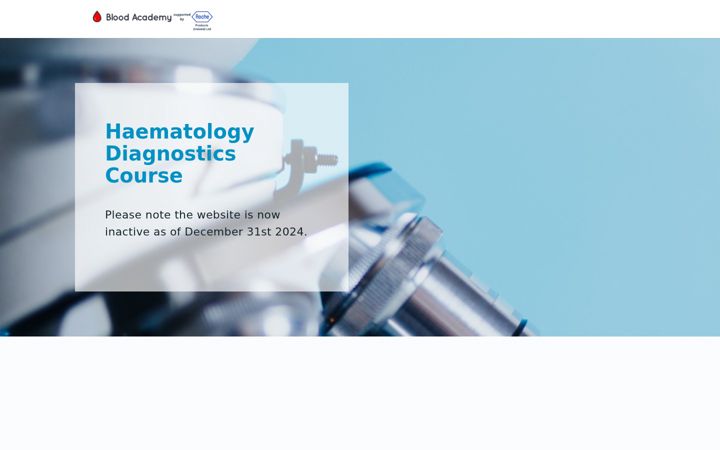 Screenshot of haemdiagnosticscourse.com