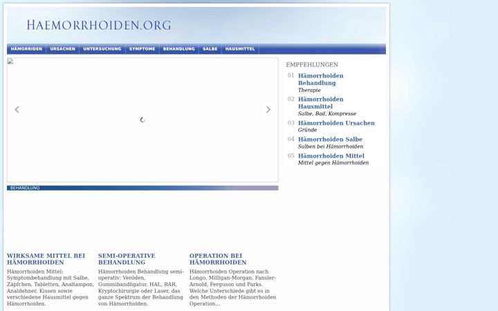 Screenshot of haemorrhoiden.org