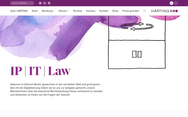 Screenshot of haerting.ch