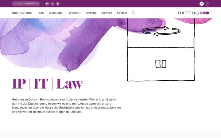 Screenshot of haerting.de