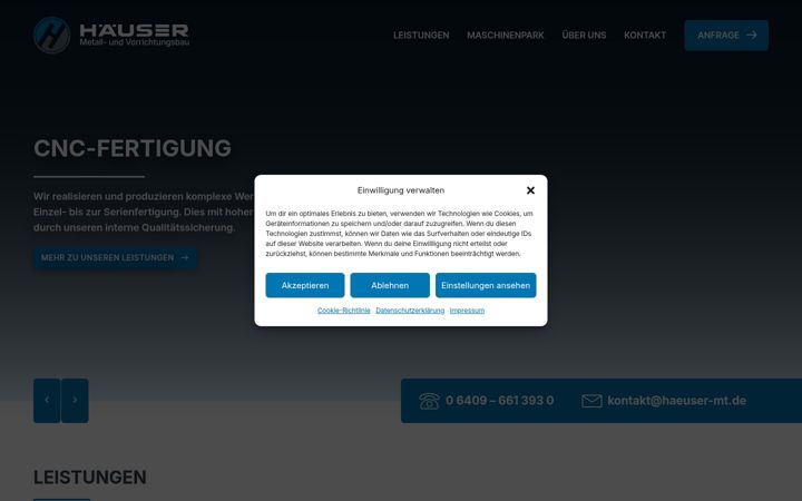 Screenshot of haeuser-mt.de