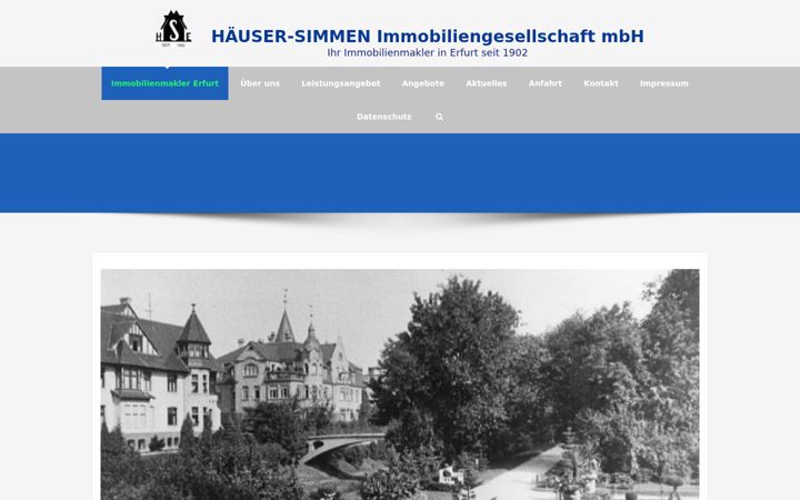 Screenshot of haeuser-simmen.de