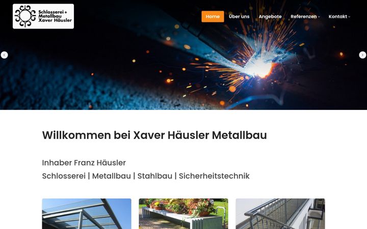 Screenshot of haeusler-metallbau.ch
