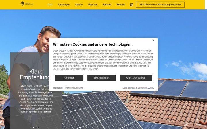 Screenshot of haeussler-energietechnik.de