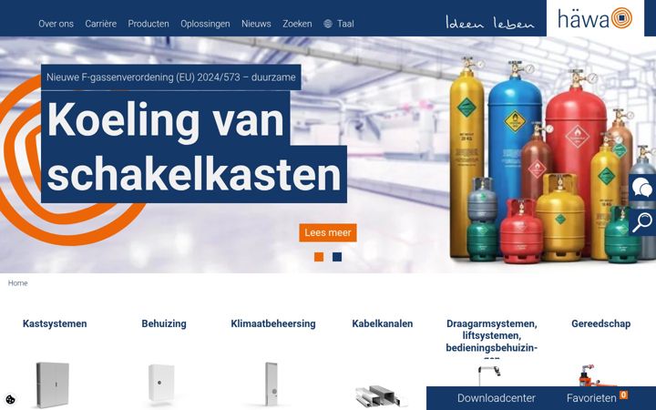 Screenshot of haewa.nl