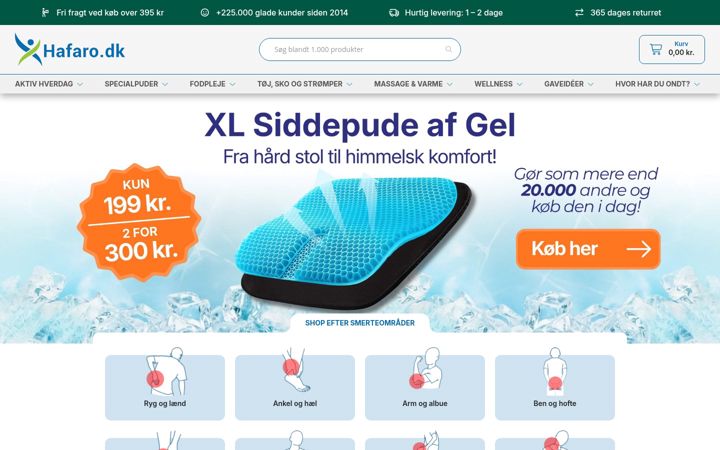 Screenshot of hafaro.dk
