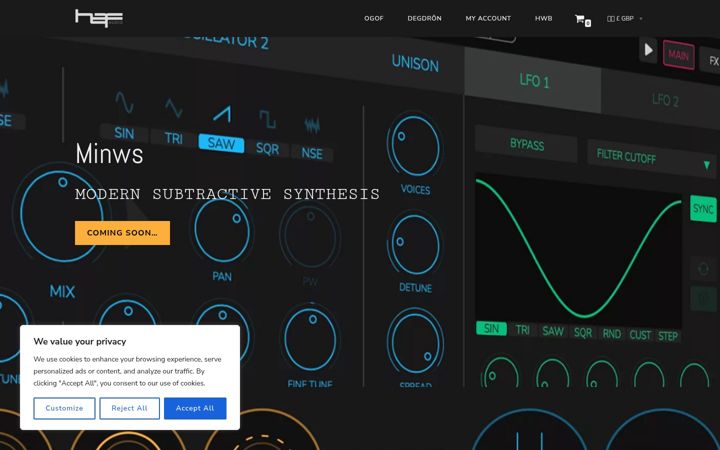 Screenshot of hafaudio.com