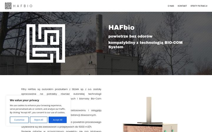 Screenshot of hafbio.eu