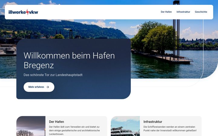 Screenshot of hafen-bregenz.at