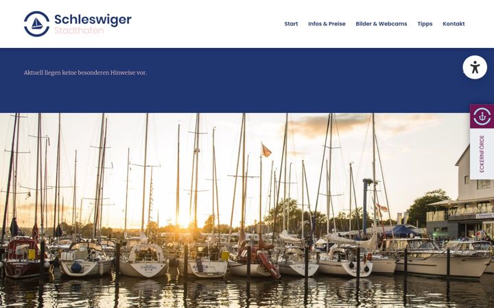 Snimka zaslona za hafen-schleswig.de