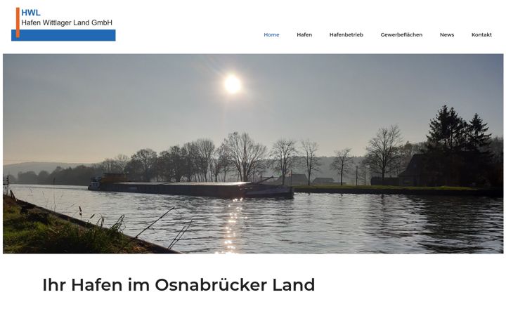 Screenshot of hafen-wittlager-land.de