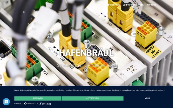 Screenshot of hafenbraedl-gmbh.de