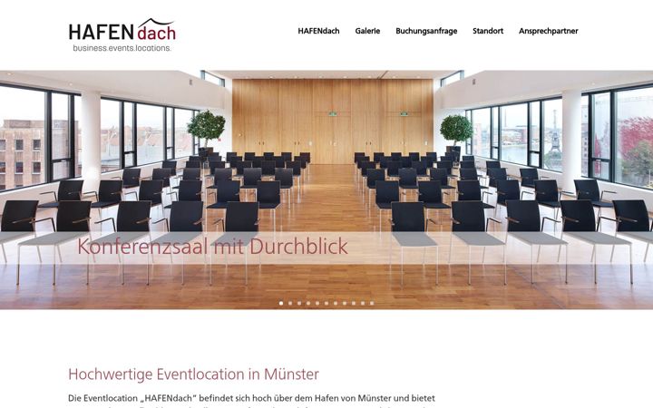 Screenshot of hafendach-muenster.de