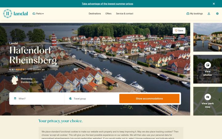 Screenshot of hafendorfrheinsberg.com
