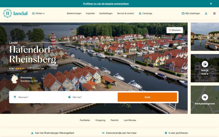Screenshot of hafendorfrheinsberg.nl