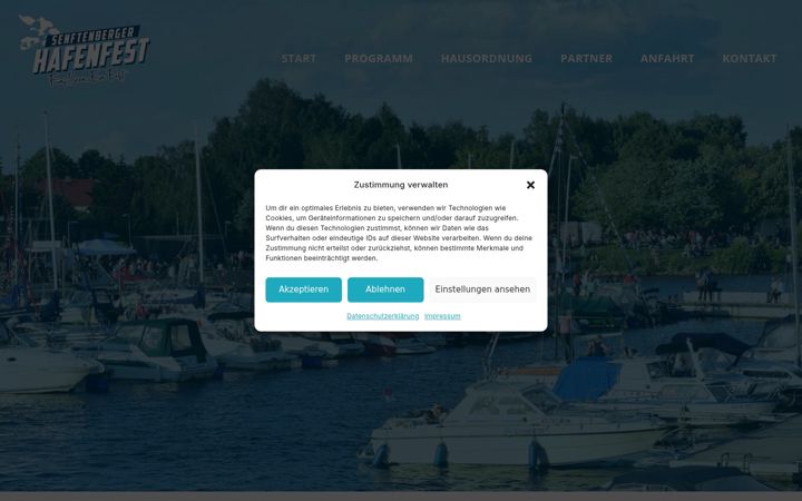 Screenshot of hafenfest.info