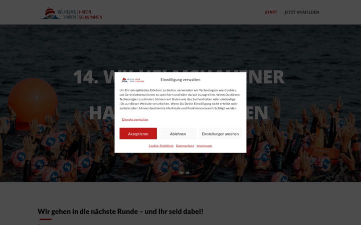 Screenshot of hafenschwimmen.de