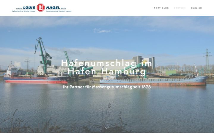 Screenshot of hafenumschlag.de