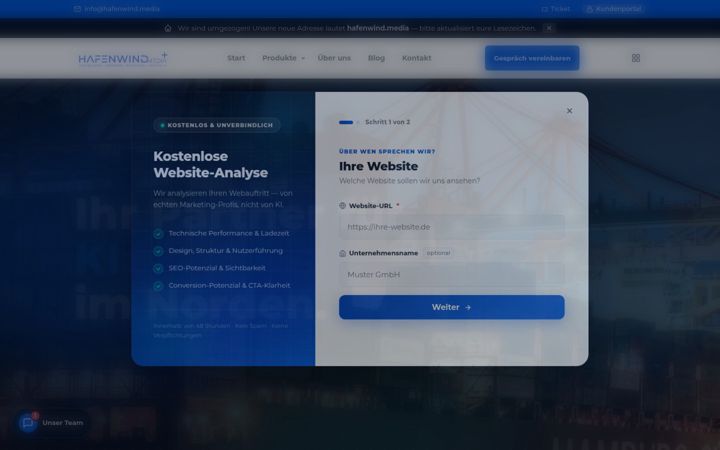 Screenshot of hafenwind-media.de