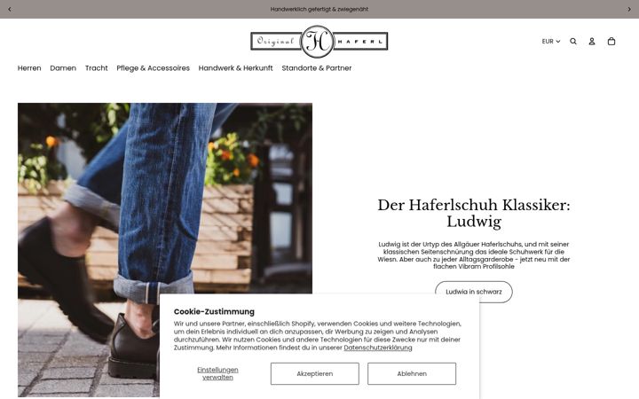 Screenshot of haferl.com