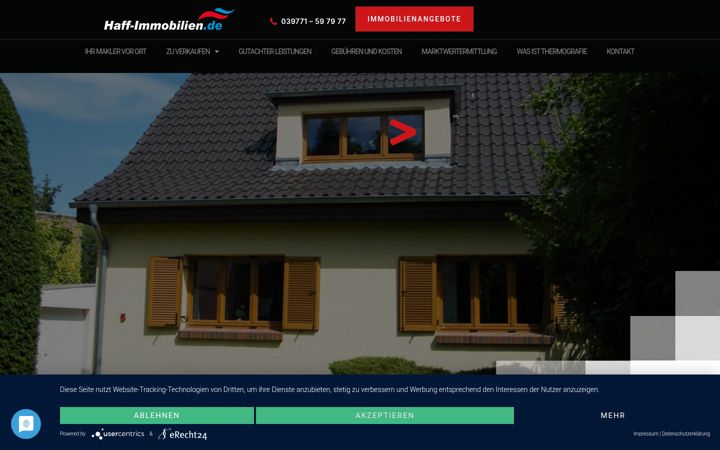 Screenshot of haff-immobilien.de