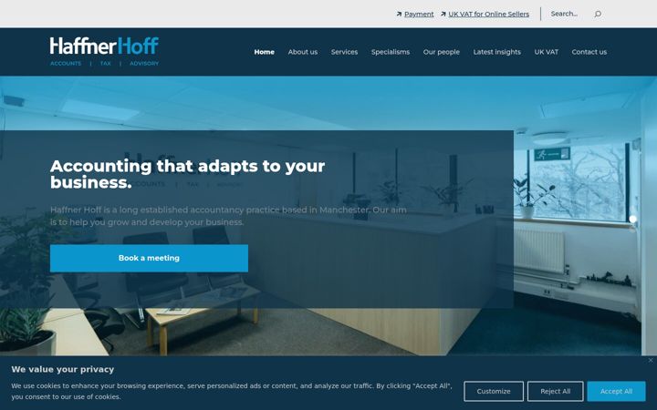Screenshot of haffnerhoff.co.uk