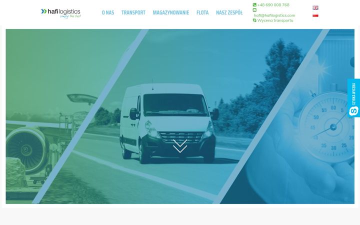 Screenshot of hafilogistics.com