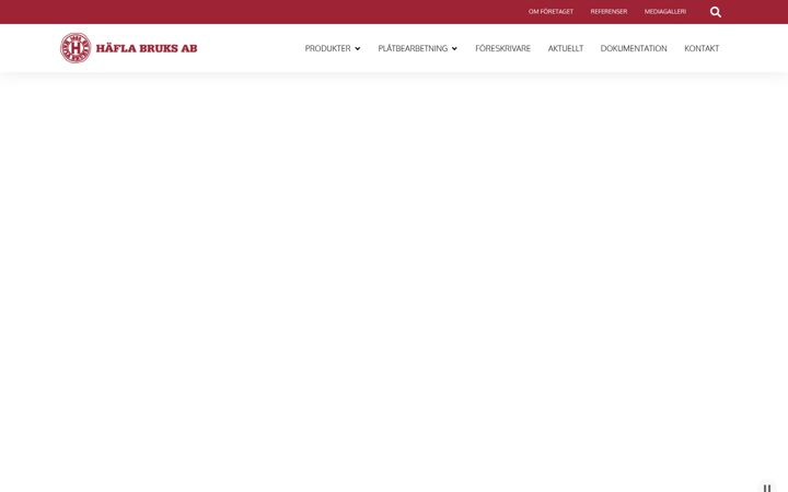 Screenshot of hafla.se
