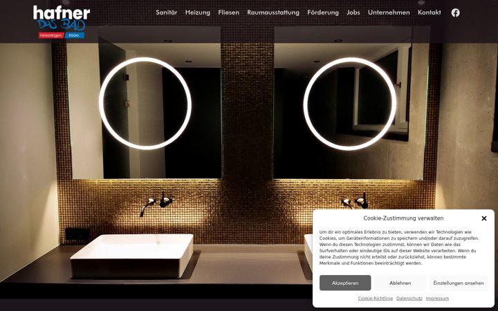 Screenshot of hafner-das-bad.de
