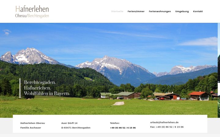 Screenshot of hafnerlehen.de
