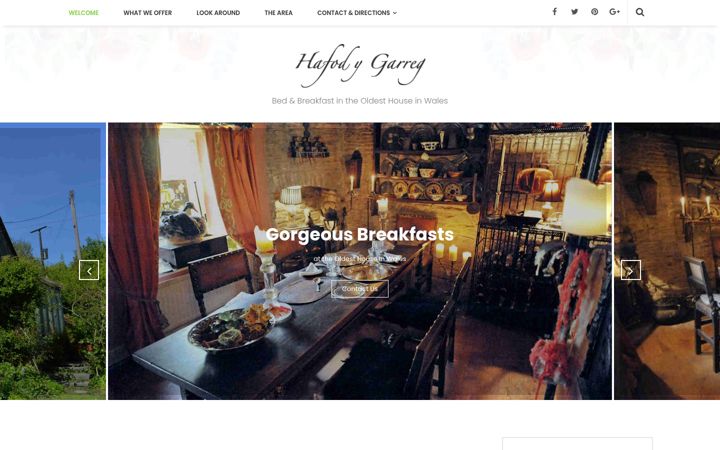 Screenshot of hafodygarreg.co.uk