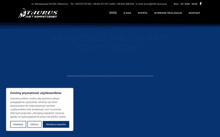 Screenshot of haft-taurus.pl