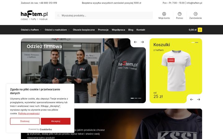 Screenshot of haftem.pl