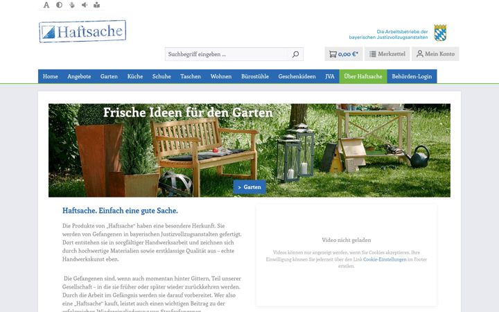 Screenshot of haftsache.de
