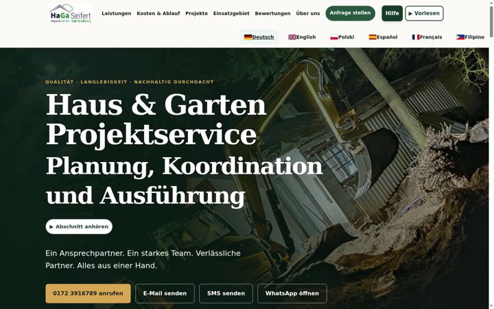 Screenshot of haga-seifert.de