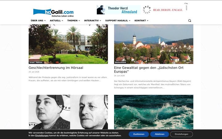Screenshot of hagalil.com
