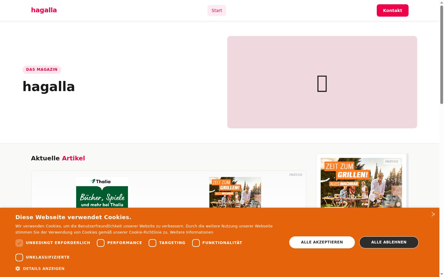 Sutikimo reklamjuostės, rodytos prieš bet kokią sąveiką, ekrano kopija
