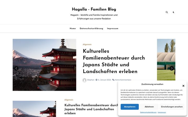 Screenshot of hagalla.de