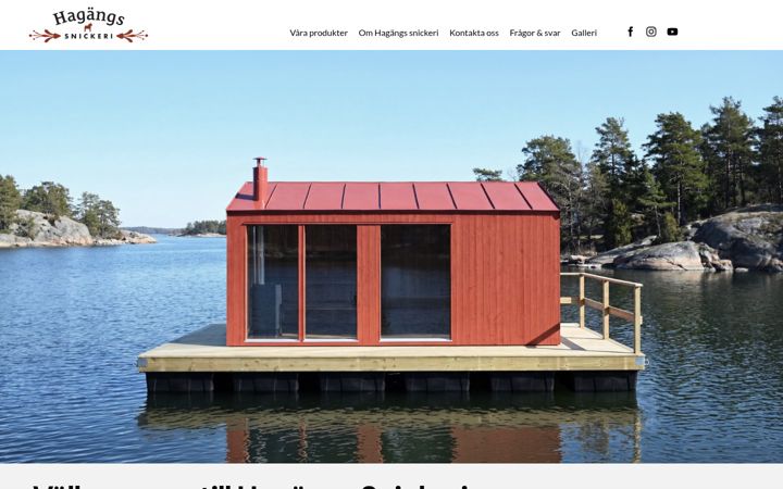 Screenshot of hagangssnickeri.se