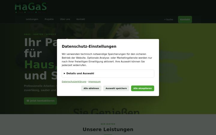 Screenshot of hagas-bunde.de