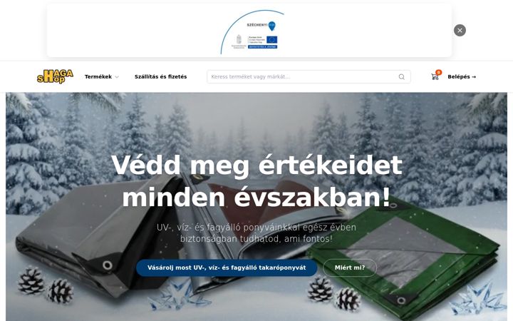 Screenshot di hagashop.hu