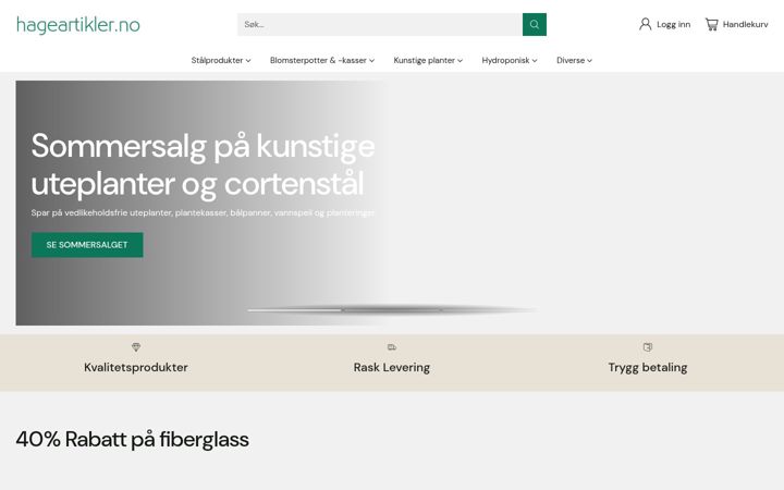 Screenshot of hageartikler.no